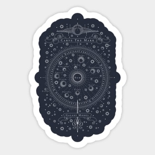 Carve The Mark - Galaxy Model Map Sticker